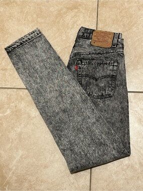 Levi’s Authorized Vintage 501XX 28x31.5 S Acid Wash Button Fly 100% Cotton